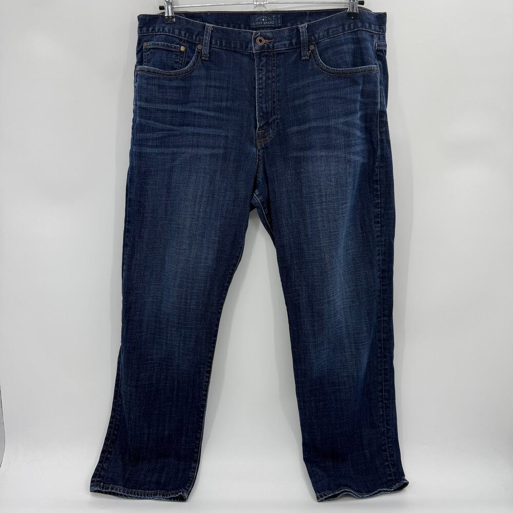 LUCKY BRAND Mens 363 Vintage Straight Jeans Size 36 X 30 Dark Wash Blue Relaxed